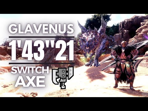 [MHWI] Glavenus 1’43″21 Switch Axe Solo – A Flash of The Blade