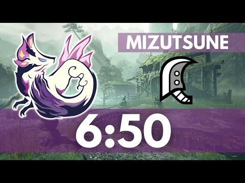 【MHRise Demo】Mizutsune 6’50 Great Sword Solo  | タマミツネ 大剣ソロ