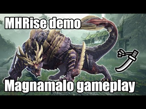 Magnamalo Long Sword solo gameplay | MHRise demo (Early Access)