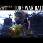 Monster Hunter Rise TURF WAR BATTLE GAMEPLAY COMBAT TRAILER GOSS HARAG モンスターハンターライズ 縄張り戦争 ゴシャハギ ヨツミワ